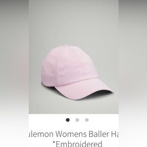 38$ Lululemon Women’s new tags misty pink baller soft EmbroideryBaseball Cap